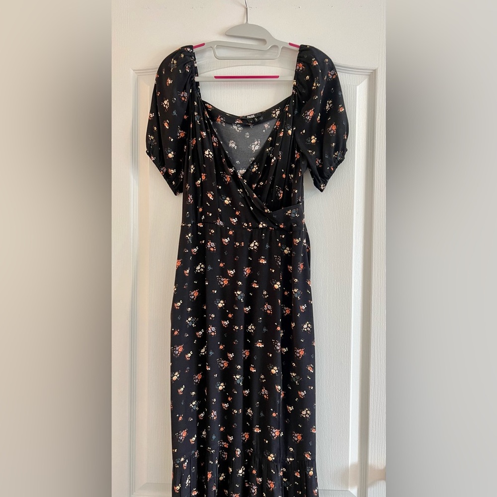 Paige Denim Floral Dress with side slit